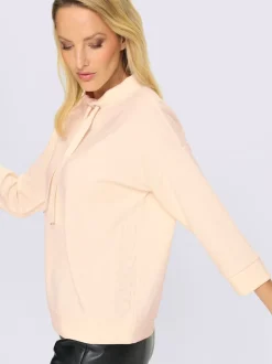 Sweatshirts modernes avec col montant et inscription 3D