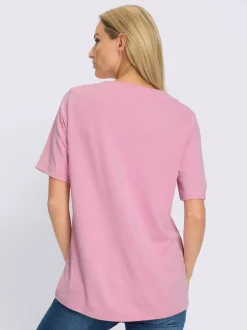 Sweatshirt sportif à manches courtes avec imprimé inspirant et col rond