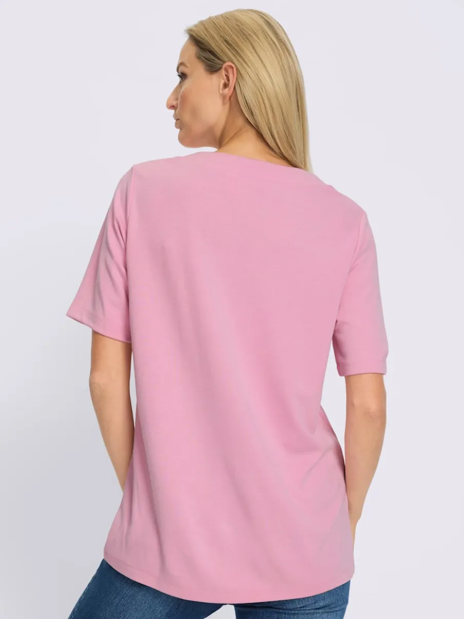 Sweatshirt sportif à manches courtes avec imprimé inspirant et col rond