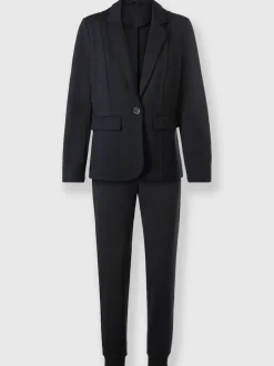 Tailleur pantalon avec blazer col revers et poches