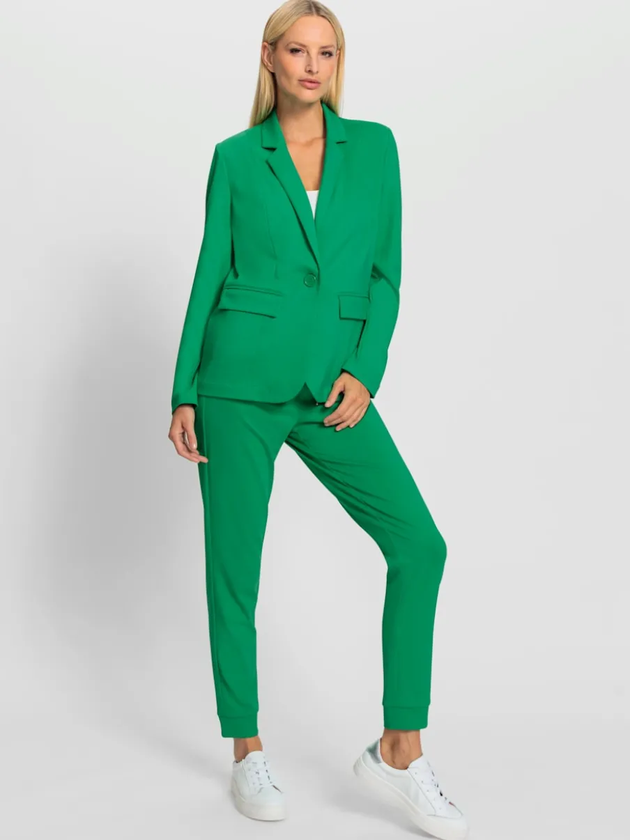Tailleur pantalon avec blazer col revers et poches
