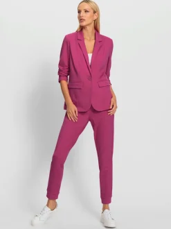 Tailleur pantalon avec blazer col revers et poches