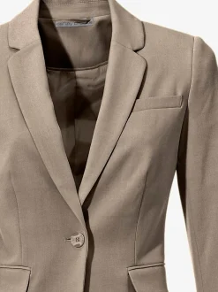 Tailleur pantalon blazer ajusté poches col à revers