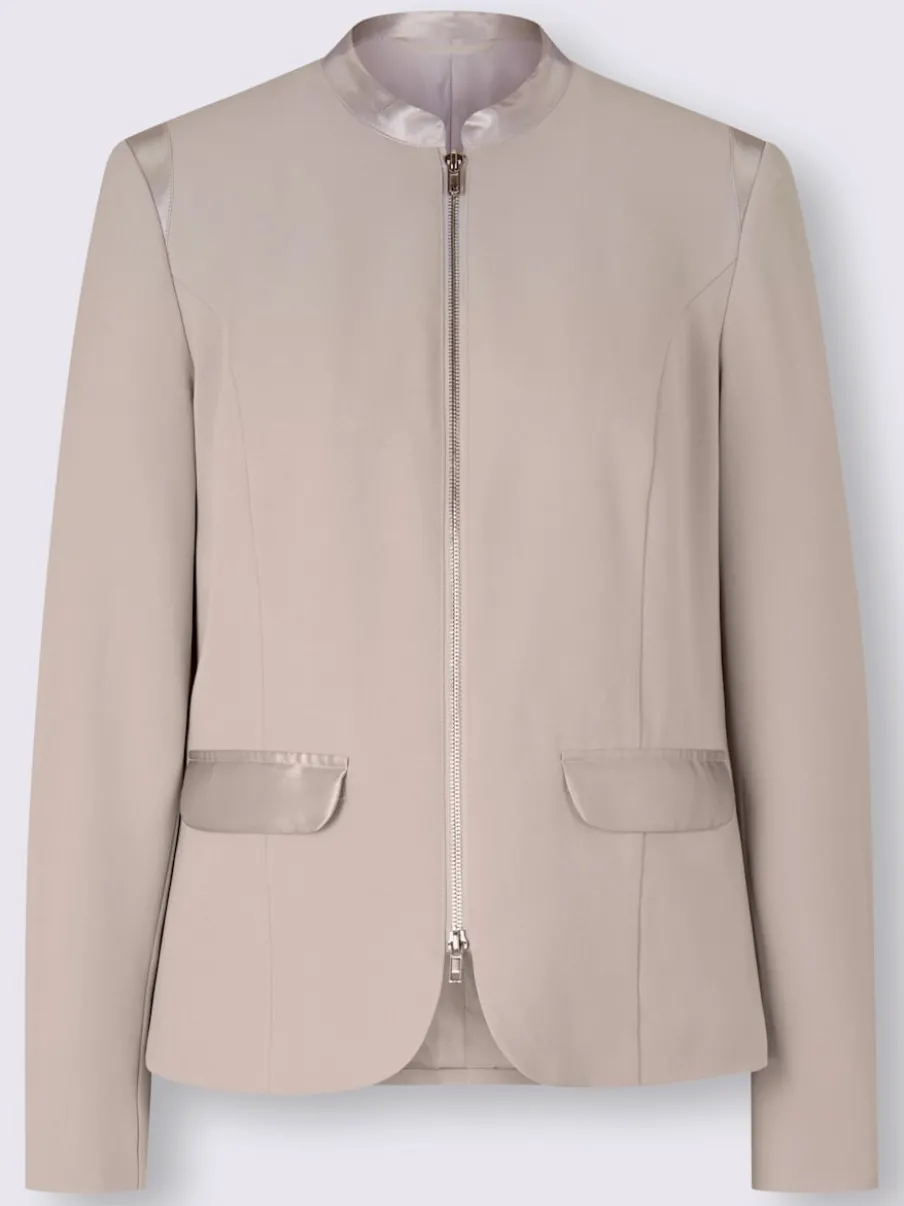 Tailleur pantalon jogging avec blazer et détails satinés