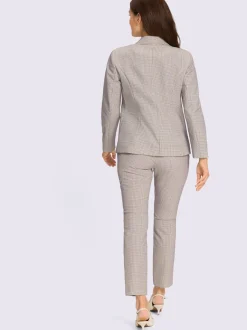 Tailleur pantalon motif pepita