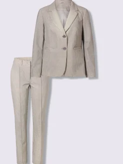 Tailleur pantalon motif pepita