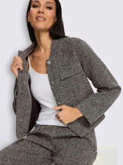 Tailleur pantalon style poivre et sel tendance