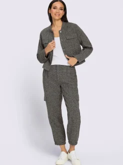 Tailleur pantalon style poivre et sel tendance