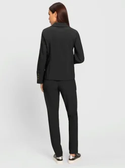Tailleurs pantalons avec blazer à col réversible ajusté