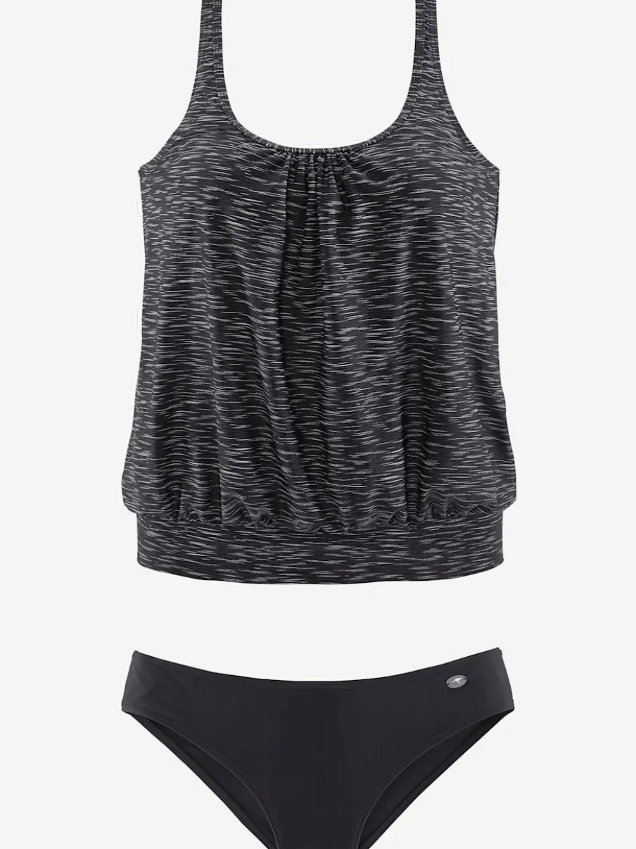 Tankini ample avec bonnets intégrés et coupe fluide