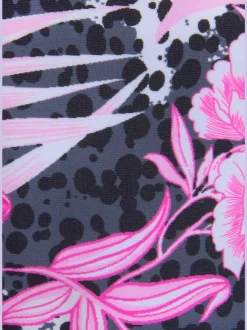 Tankini ample à motifs floraux avec bretelles réglables et bonnets souples