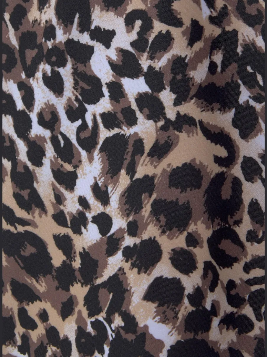 Tankini à armatures avec bretelles réglables et motif animal