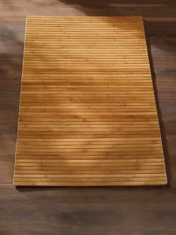 Tapis de bain en fibre de bambou