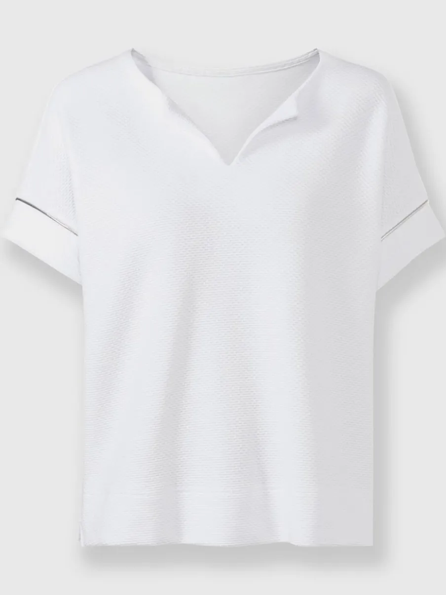 T-shirt ample avec encolure ronde et manches courtes