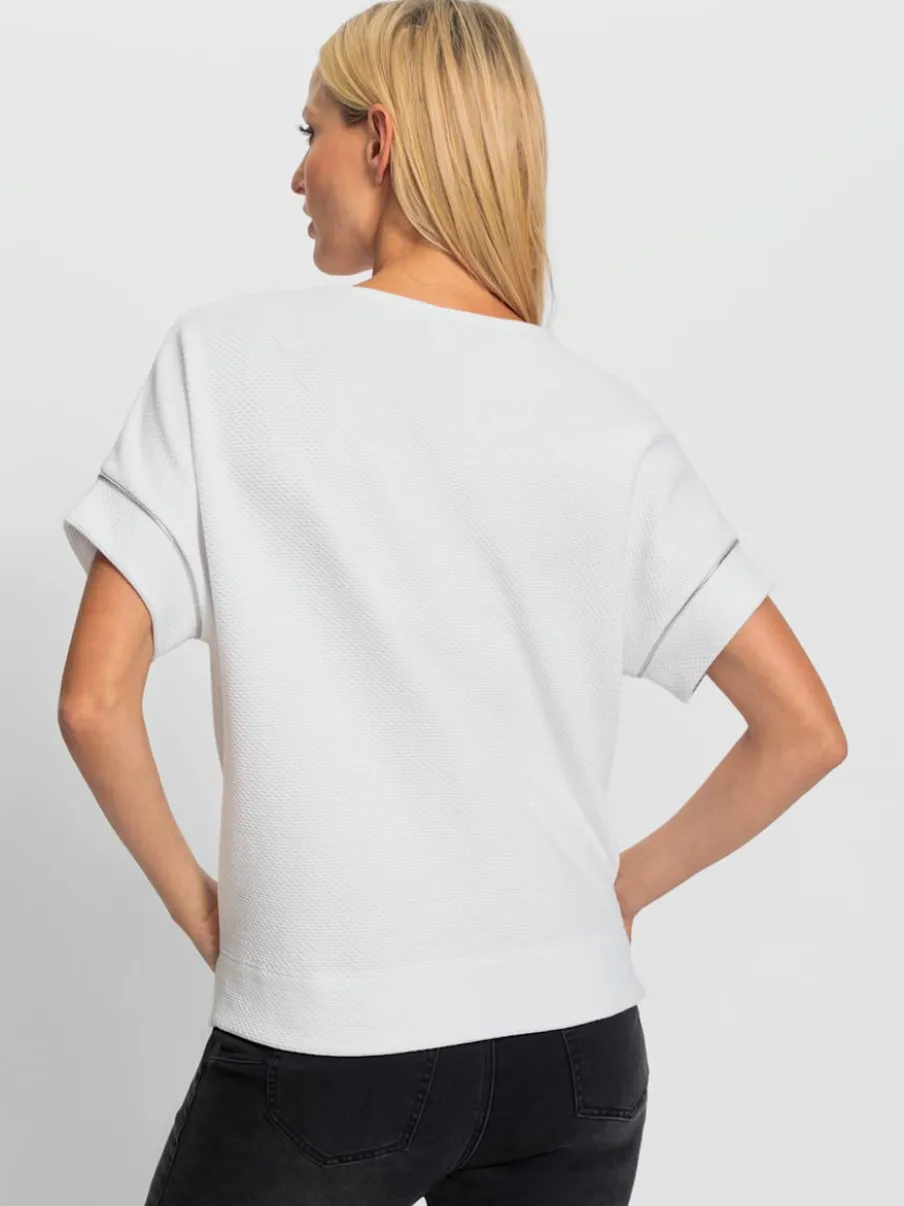 T-shirt ample avec encolure ronde et manches courtes