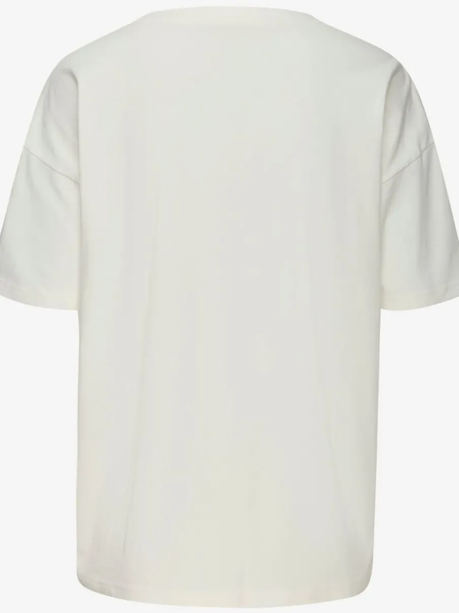 T-shirt ample avec inscription sportive et manches larges