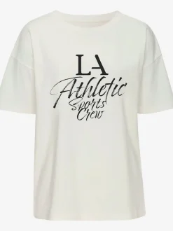T-shirt ample avec inscription sportive et manches larges