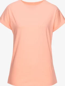 T-shirt avec encolure ronde et manches courtes en coton doux