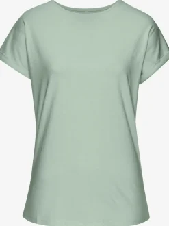 T-shirt avec encolure ronde et manches courtes en coton doux