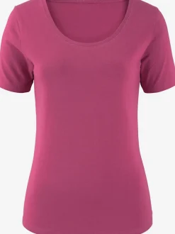 T-shirt basique à col rond et manches courtes en coton