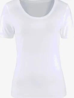 T-shirt basique à col rond et manches courtes en coton