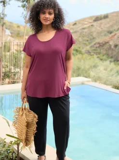 T-shirt broderie décorative au dos