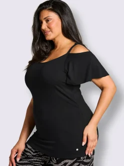 T-shirt carmen bretelles réglables