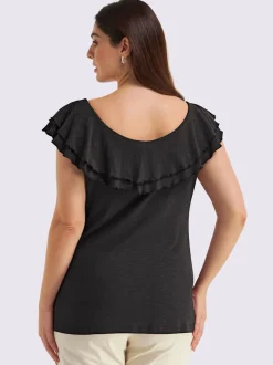 T-shirt carmen volants affinants