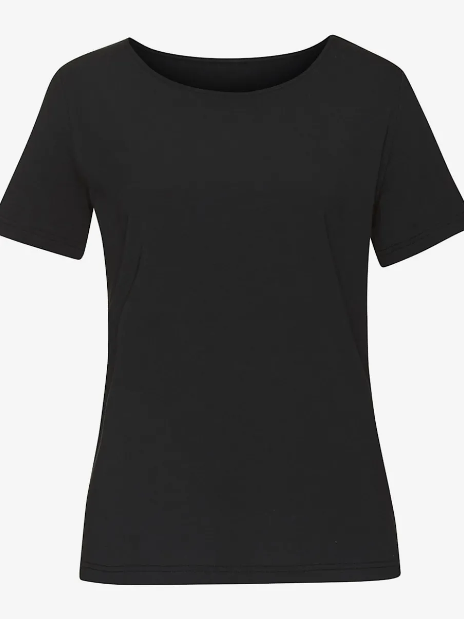 T-shirt classique à encolure ronde avec manches courtes en jersey doux