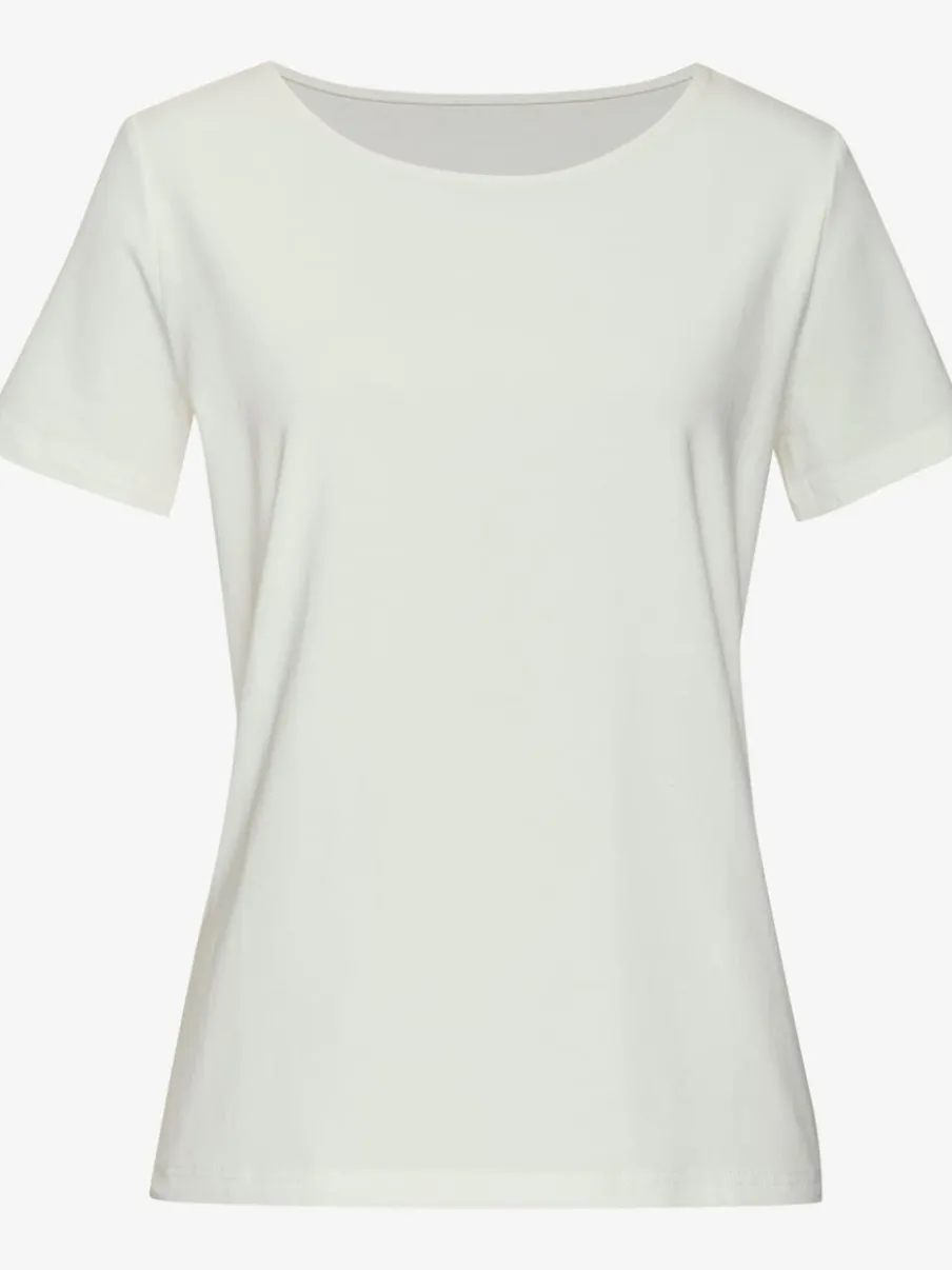 T-shirt classique à encolure ronde avec manches courtes en jersey doux