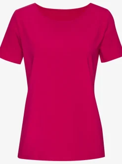 T-shirt classique à encolure ronde avec manches courtes en jersey doux