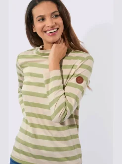 T-shirt à col montant 50% coton et 50% modal