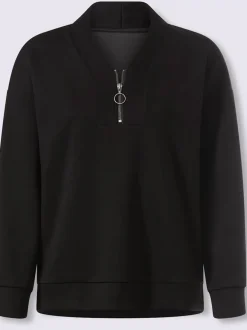 T-shirt à col montant joli col montant avec encolure en v