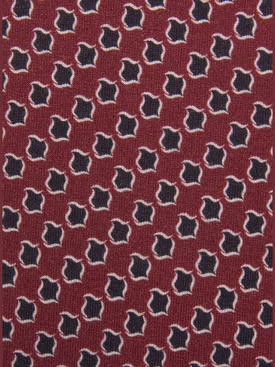 T-shirt à col rond avec boutons et manches 3/4 en viscose douce