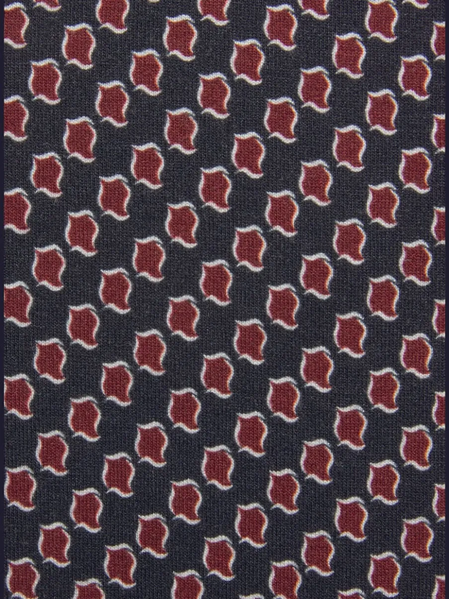 T-shirt à col rond avec boutons et manches 3/4 en viscose douce