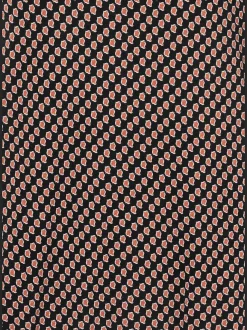 T-shirt à col rond avec boutons et manches 3/4 en viscose