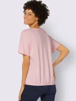 T-shirt à col rond avec imprimé floral ample