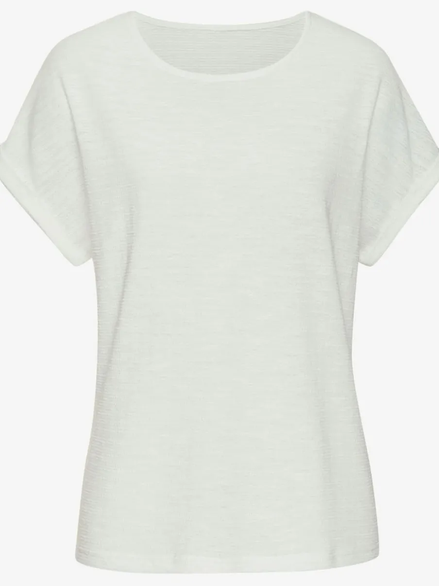 T-shirt à col rond avec manches fixées et matière douce