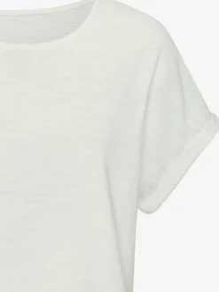 T-shirt à col rond avec manches fixées et matière douce