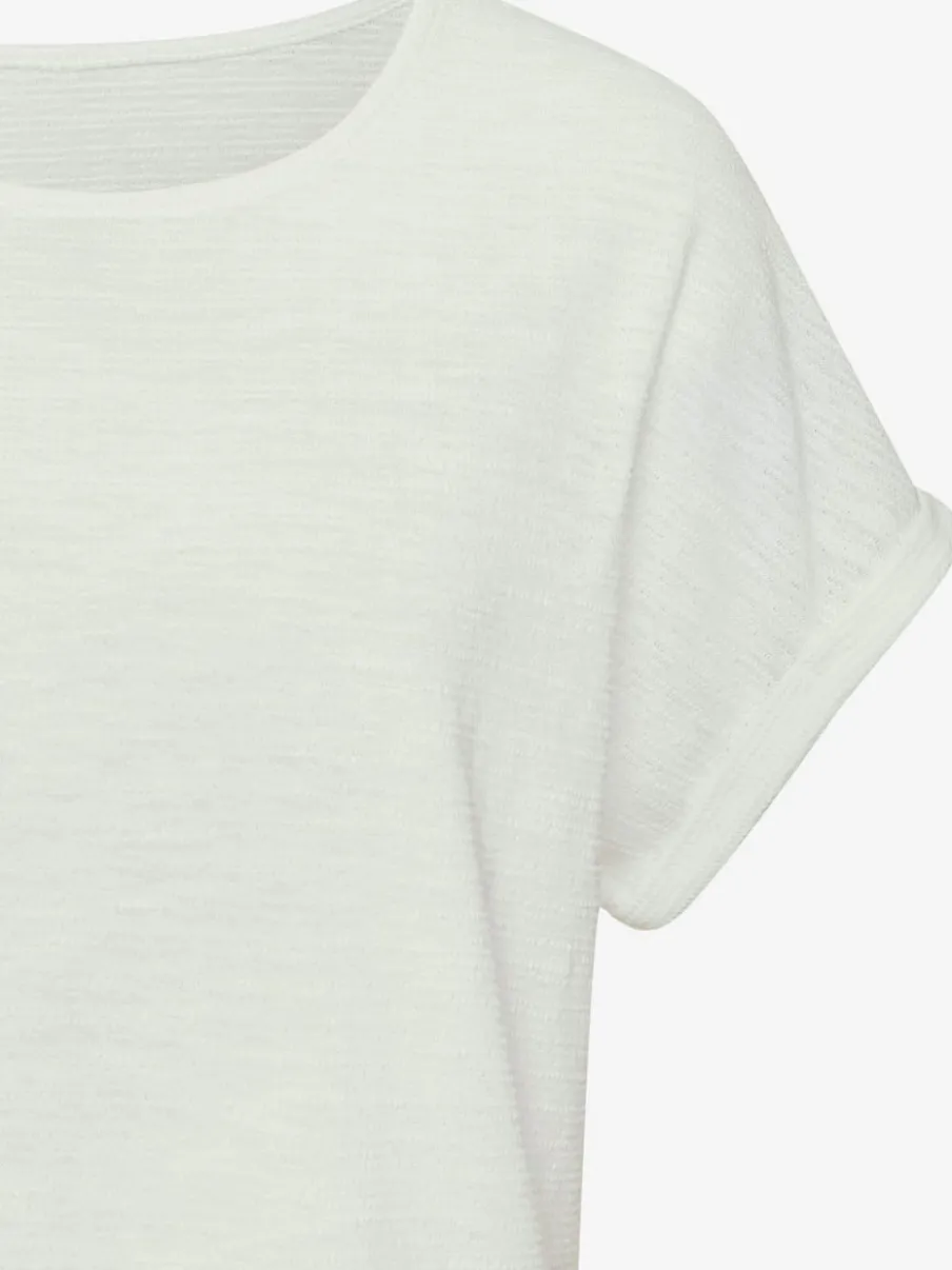 T-shirt à col rond avec manches fixées et matière douce