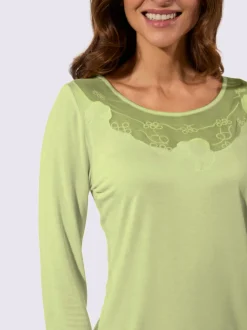 T-shirt col rond manches 3/4 en viscose douce