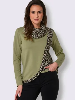 T-shirt à col roulé 95% lyocell (tencel)
