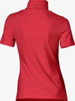 T-shirt à col roulé à manches courtes extensible ajusté