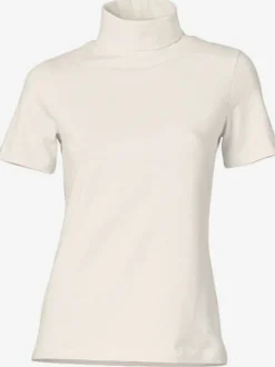T-shirt à col roulé à manches courtes extensible ajusté