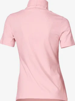 T-shirt à col roulé à manches courtes extensible ajusté