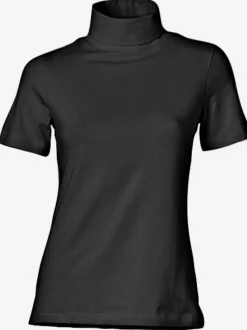 T-shirt à col roulé à manches courtes extensible ajusté