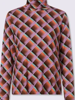 T-shirt à col roulé viscose