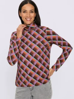 T-shirt à col roulé viscose