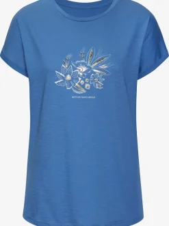 T-shirt décontracté à imprimé brillant avec manches courtes