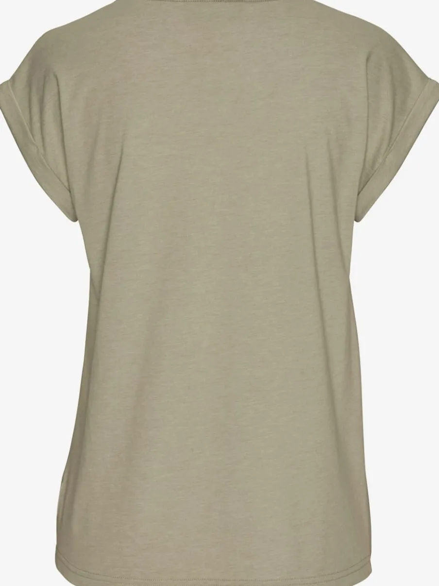 T-shirt décontracté manches courtes grand imprimé devant